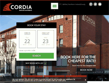 Tablet Screenshot of cordiaapartments.com